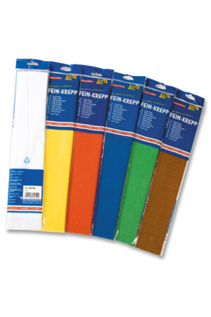 Krepppapier, 10 Farben sortiert